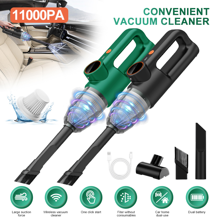 Car Vacuum Cleaner - Odkurzacz samochodowy 11000PA, mocne ssanie, przenośny,