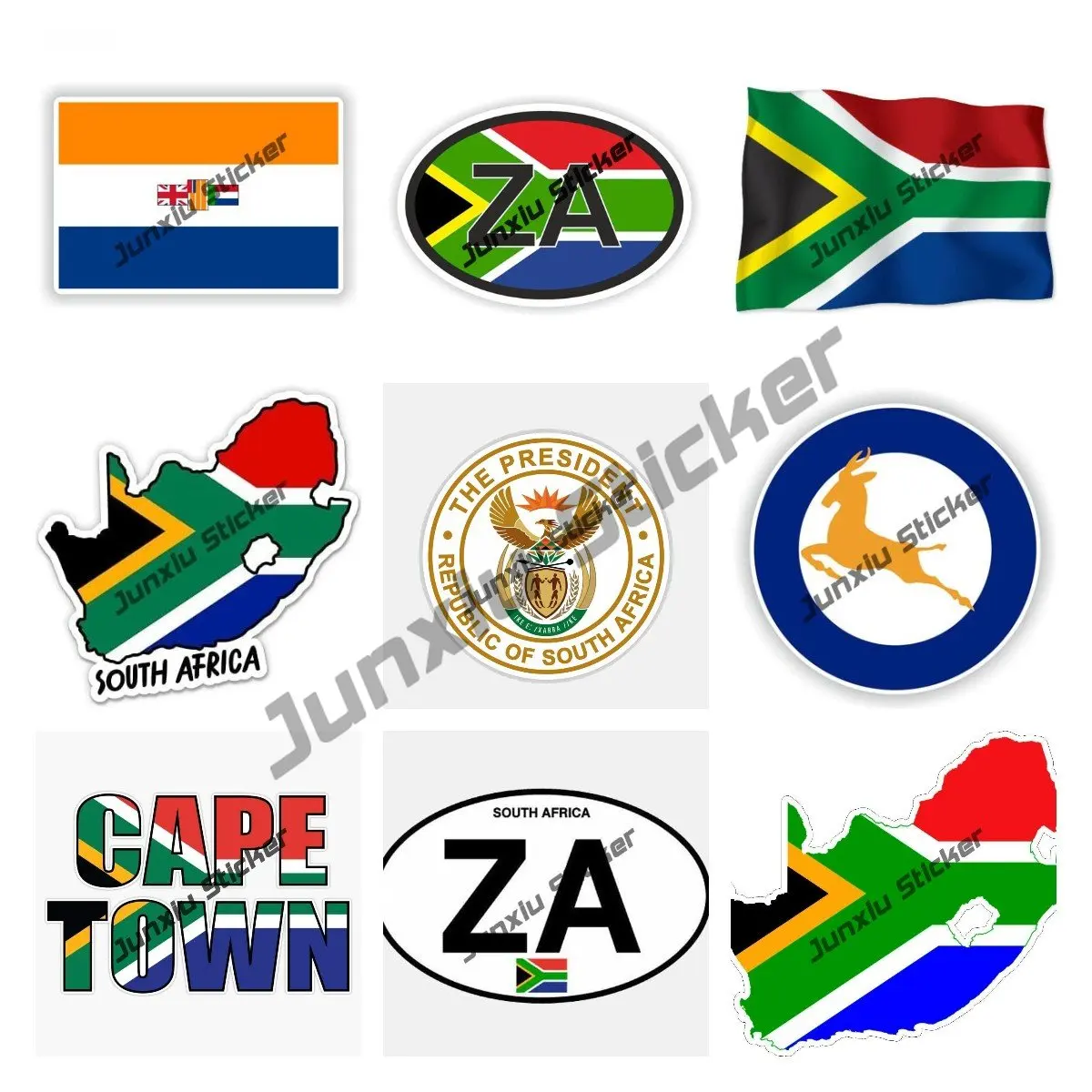 Car Accessories Cape Town - Mapa Republiki Południowej Afryki z flagą