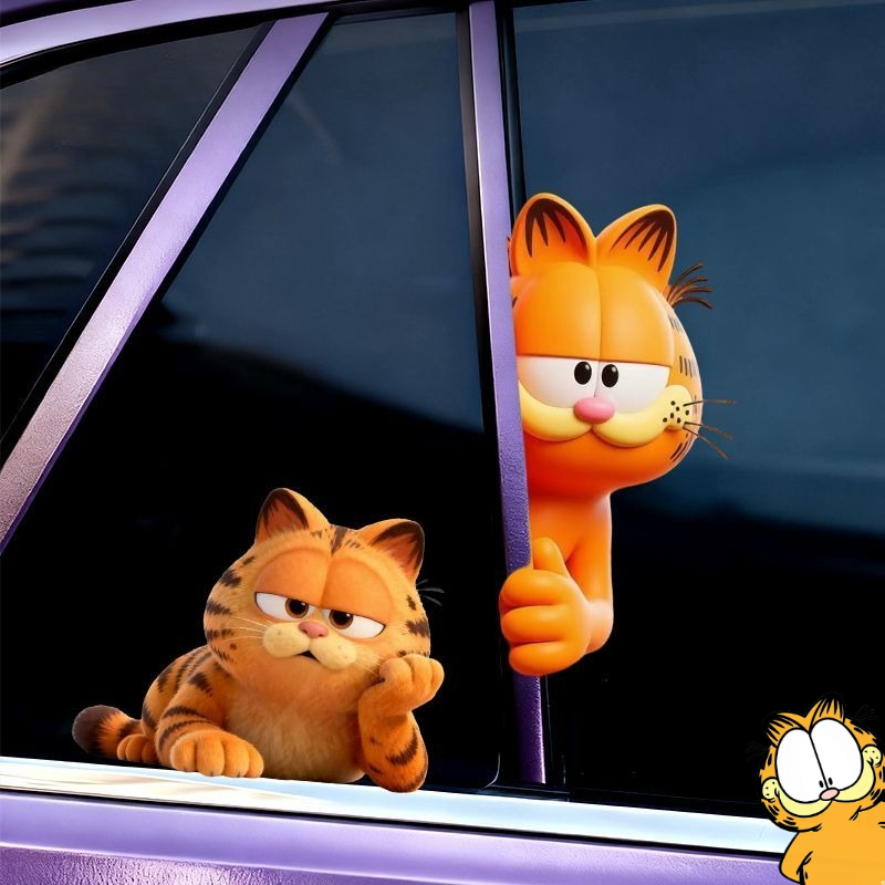 Car Accessories Parts - Naklejki Garfield anime kreskówka słodkie śmieszne