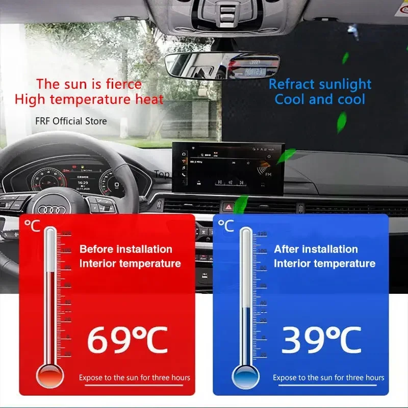 Osłona przeciwsłoneczna z pełn – Car Accessories Xmas recenzja i cena