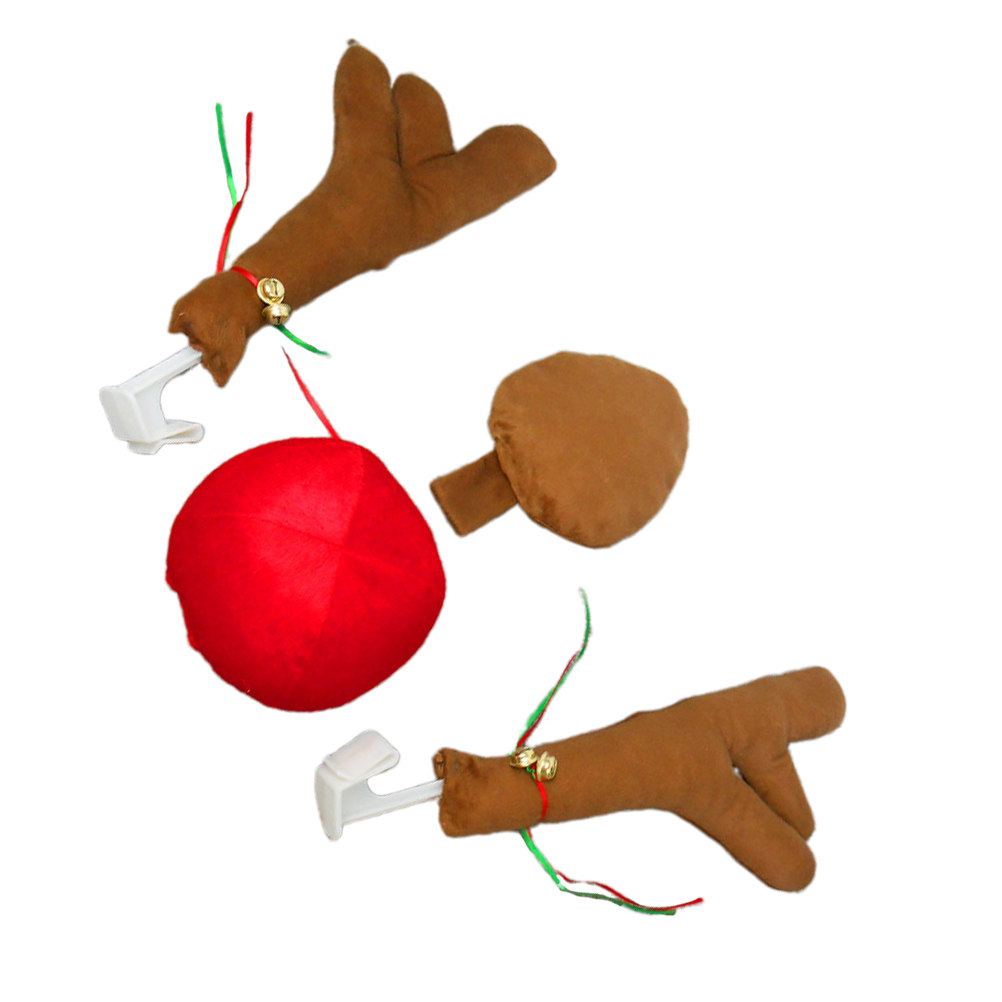 4 sztuki, świąteczne ozdoby w  – Car Accessories Xmas recenzja i cena