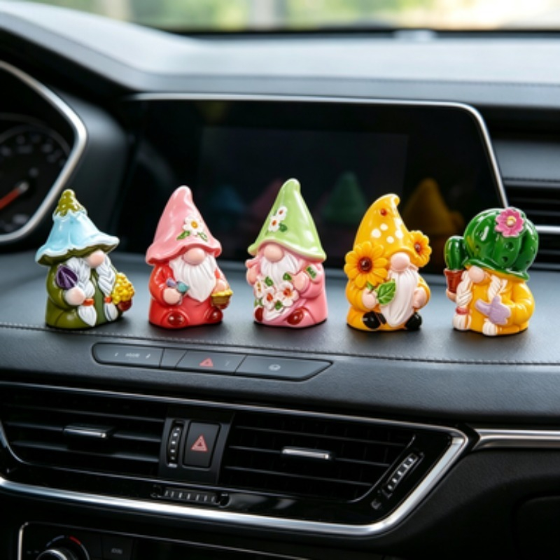 Mini 6 szt. Figurki Gnomów z Ż – Car Accessories Xmas recenzja i cena