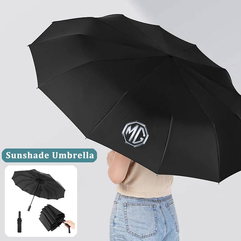 Automatyczny składany parasol  – Car Accessories Logo recenzja i cena