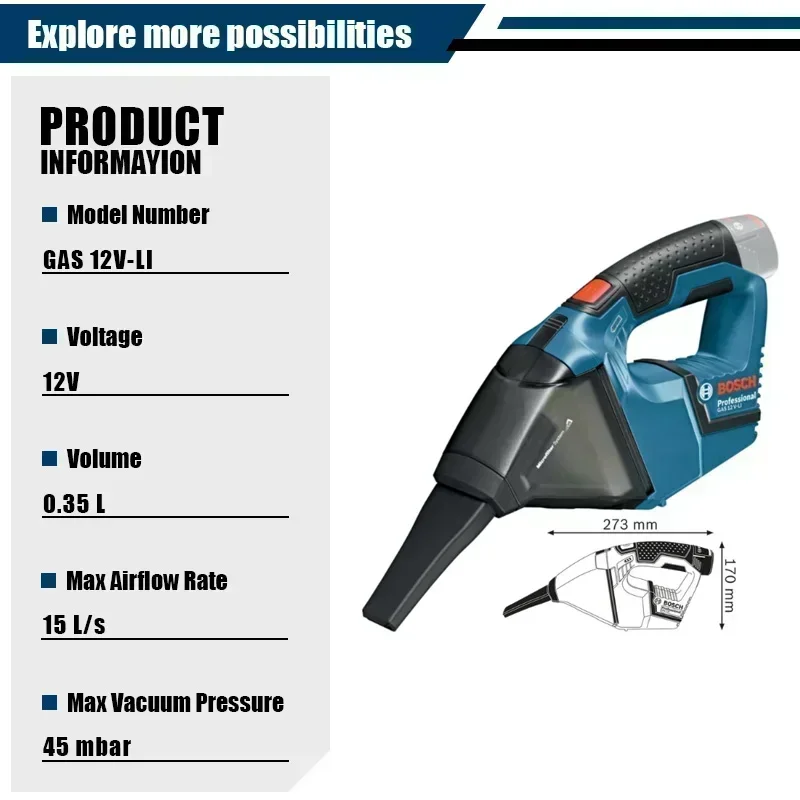 Odkurzacz akumulatorowy Bosch  – Car Vacuum Cleaner recenzja i cena