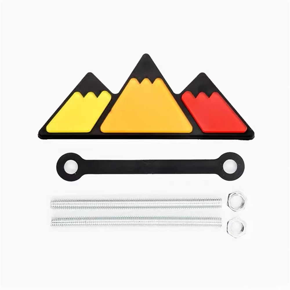 1 szt. Aluminiowa 3D Trójkolor – Car Accessories Logo recenzja i cena