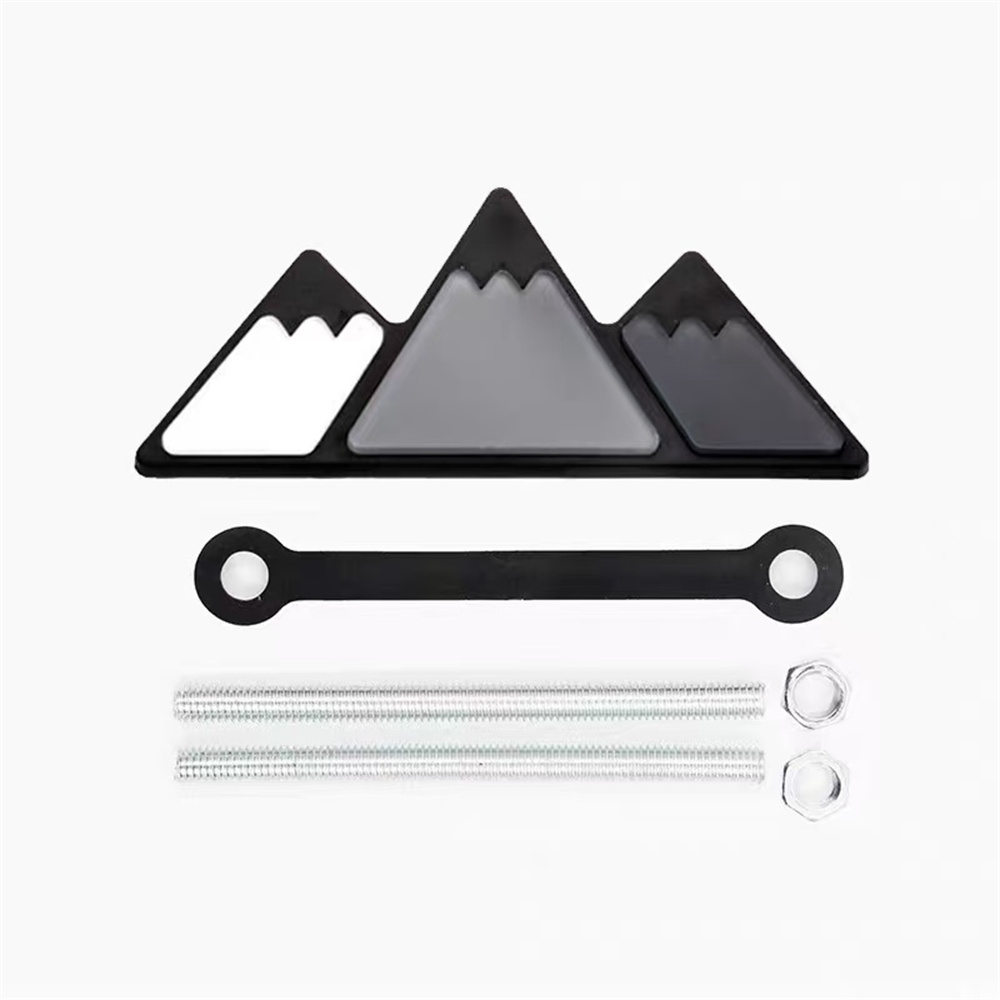 1 szt. Aluminiowa 3D Trójkolor – Car Accessories Logo recenzja i cena